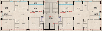 Floor Plan of Nova Shantinath in Vesu, Surat - Image 81310