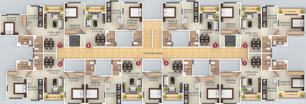 Floor Plan of GBK Vishwajeet Pink City in Ambernath East, Thane - Image 168068