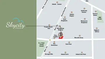 Location of Shreeji Sky City Luxuria - Image 81318