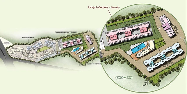 Master Plan of Raheja Reflections Eternity in Kandivali East, Mumbai - Image 80535