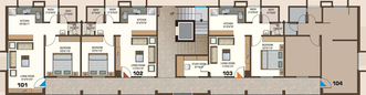 Floor Plan of Shreenath Puram in Nizampur, Vadodara - Image 80542