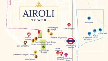Location of J P Airoli Tower - Image 100564