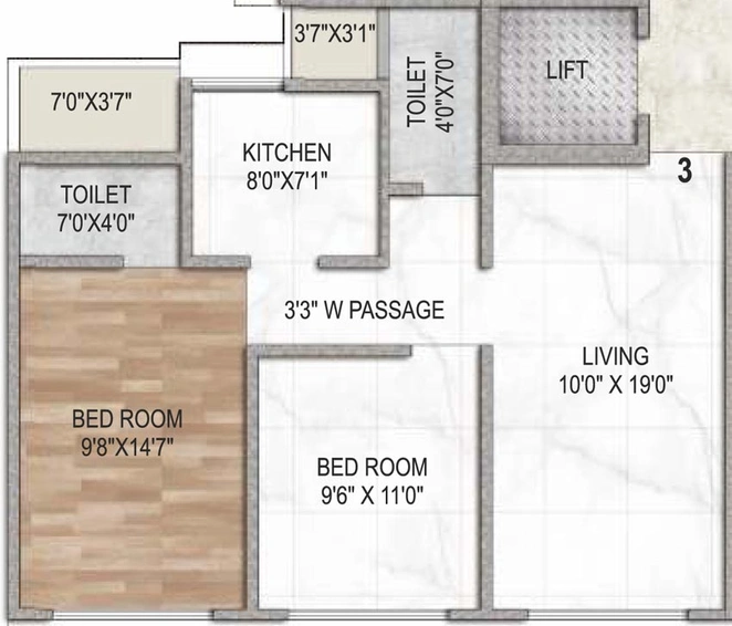 2 BHK Flat in Kesar Scion in Ghatkopar East, Mumbai - Image 626487