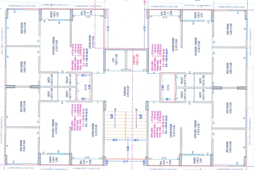 Floor Plan of Shree Mantra Dream Homes in Mota Varachha, Surat - Image 81327