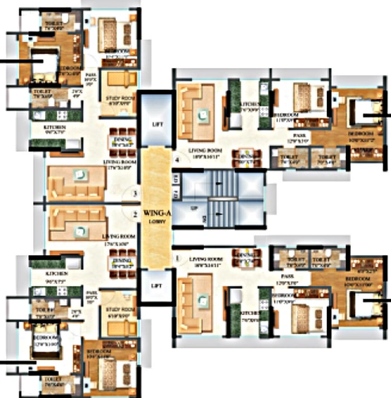 Floor Plan of Sethia Kalpavruksh Heights in Kandivali West, Mumbai - Image 80979