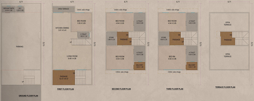 5 BHK House/Villa in Kiyan Bungalows in Palanpur, Surat - Image 626868