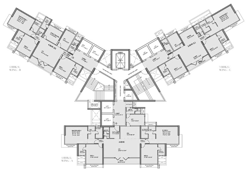 Floor Plan of Runwal The Reserve in Worli, Mumbai - Image 80967