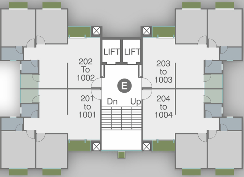 Floor Plan of Brookfieldz Ishawasyam in Kareli Baug, Vadodara - Image 80634