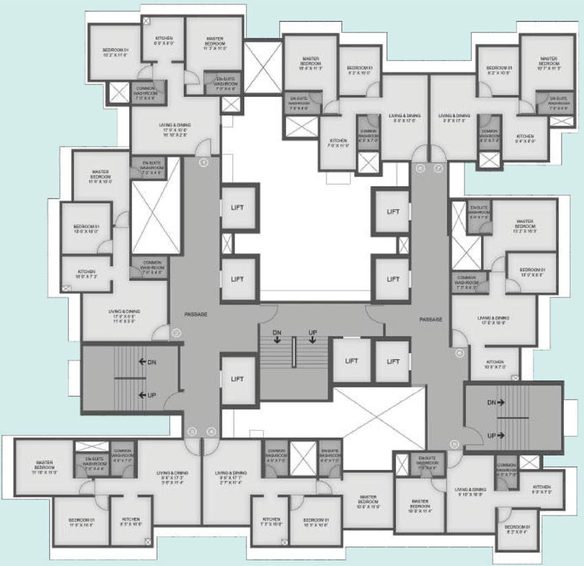 Floor Plan of MICL Aaradhya Eastwind in Vikhroli East, Mumbai - Image 80931