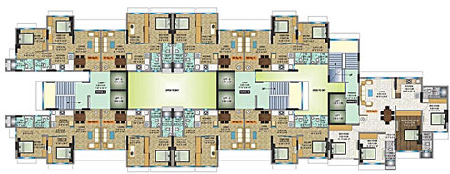 Floor Plan of Sumit Artista in Santacruz East, Mumbai - Image 80668