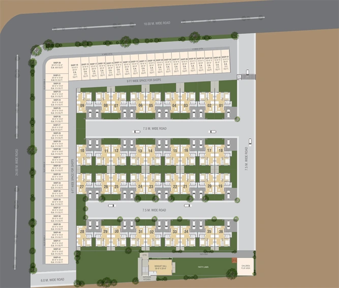 Master Plan of Shivam Aarya Euphoria in Dabhoi Road, Vadodara - Image 81273