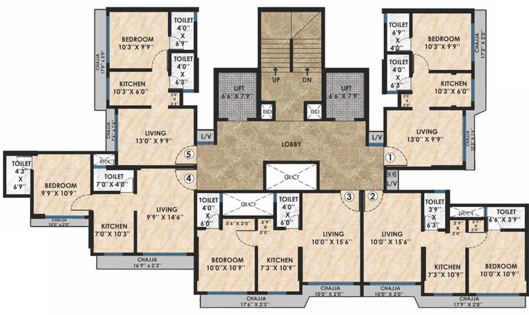 Floor Plan of MK Gabino in Andheri West, Mumbai - Image 80922