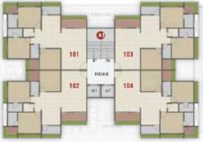 Floor Plan of Shree Madhav Hills in Godadara, Surat - Image 80744