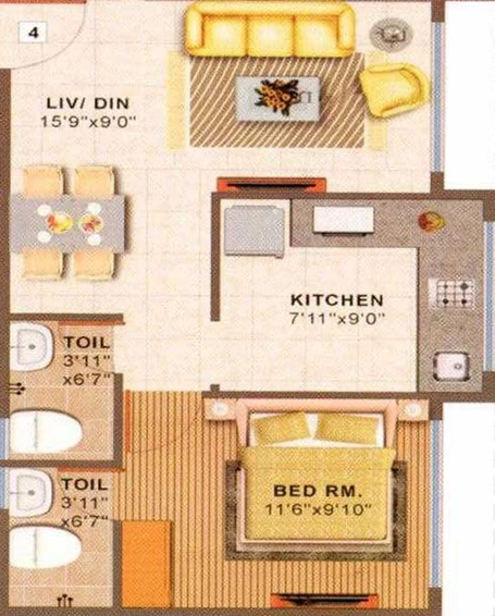 1 BHK Flat in Mass U Foria in Kurla West, Mumbai - Image 625375