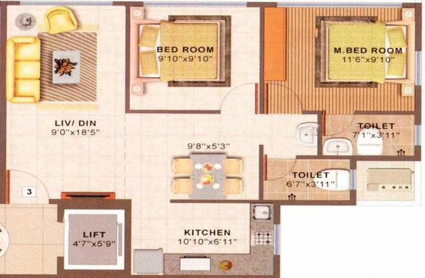 2 BHK Flat in Mass U Foria in Kurla West, Mumbai - Image 625376