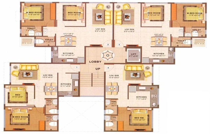 Floor Plan of Mass U Foria in Kurla West, Mumbai - Image 80752