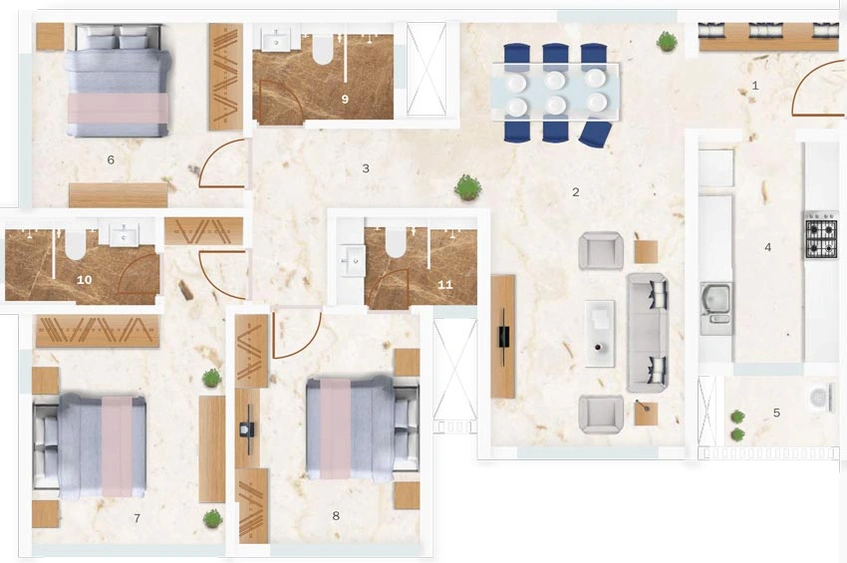 3 BHK Flat in Satellite Glory in Andheri West, Mumbai - Image 626538