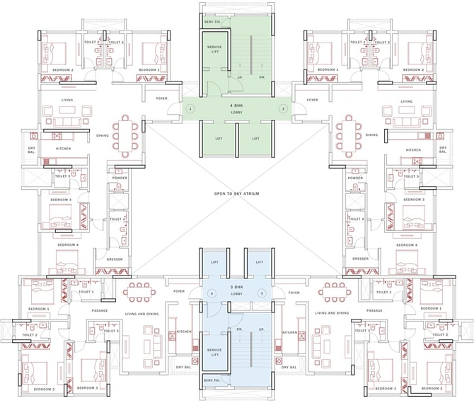 Floor Plan of Satellite Glory in Andheri West, Mumbai - Image 81126