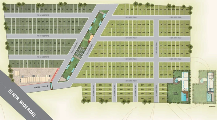 Master Plan of Rosedale Avenue in Jambuva, Vadodara - Image 81229