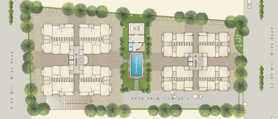 Master Plan of VR Celebrity Luxuria in Atladara, Vadodara - Image 81219