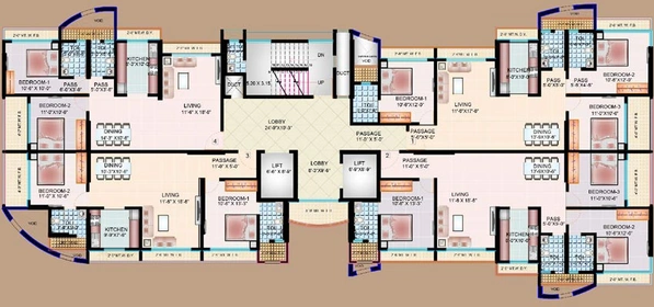 Floor Plan of Bholenath Chembur Castle in Chembur East, Mumbai - Image 80896