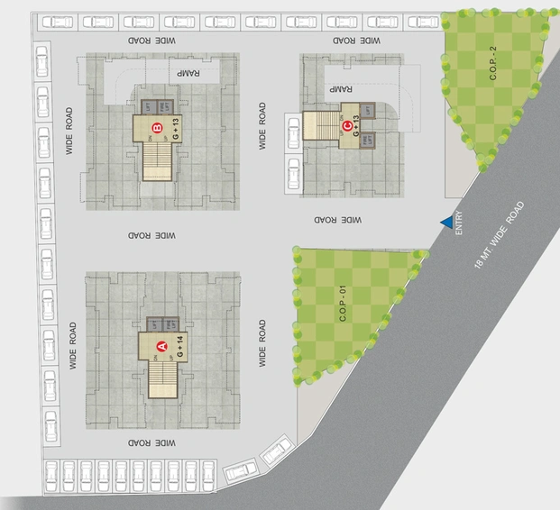 Master Plan of Darshan Laxminarayan Sky in Mota Varachha, Surat - Image 80816