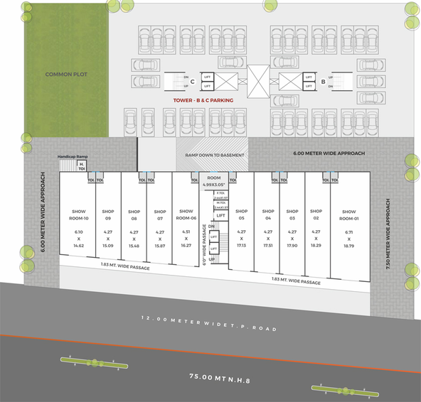 Master Plan of VR Landmark in Waghodia Road, Vadodara - Image 103616