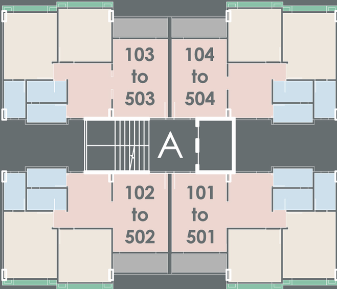 Floor Plan of VR Shree Nidhi Residency in Waghodia Road, Vadodara - Image 103624
