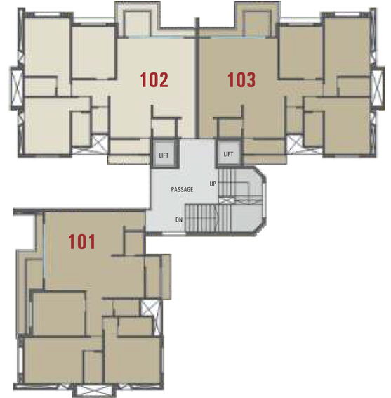 Floor Plan of Shreeji Avenue 39 in Katargam, Surat - Image 80825
