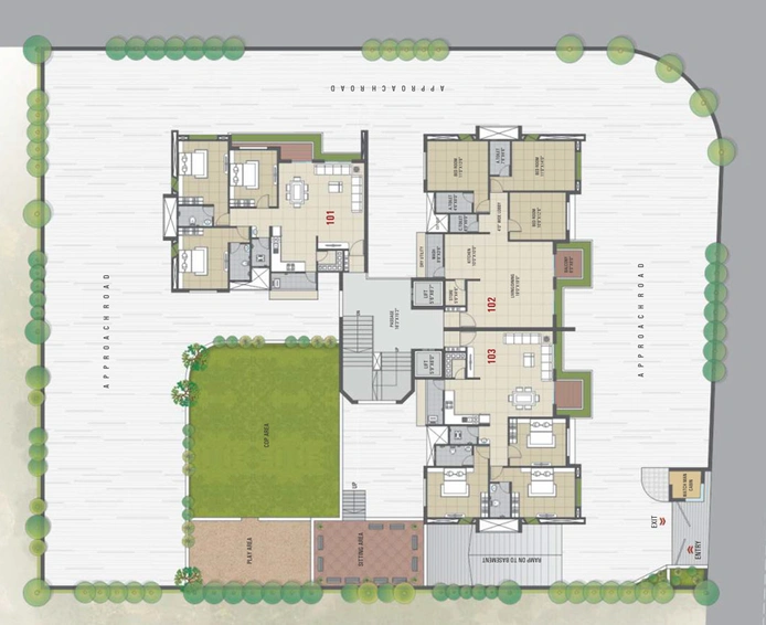 Master Plan of Shreeji Avenue 39 in Katargam, Surat - Image 80826