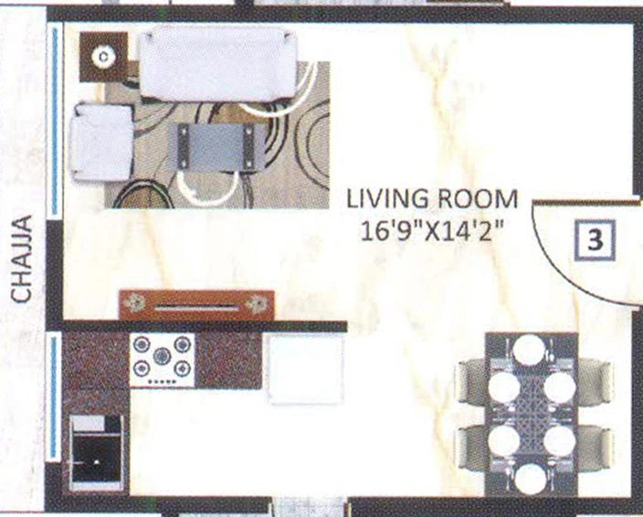 1 RK Flat in Chamunda Sudha Avenue in Kandivali West, Mumbai - Image 626126