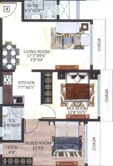 2 BHK Flat in Chamunda Sudha Avenue in Kandivali West, Mumbai - Image 626128