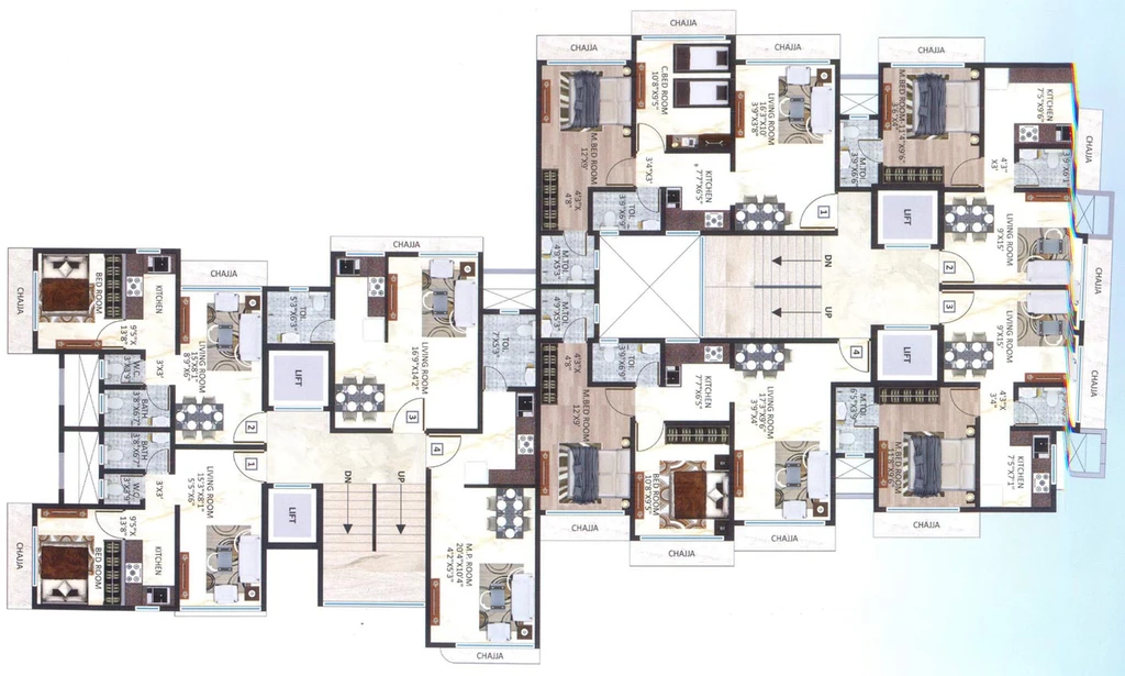 Floor Plan of Chamunda Sudha Avenue in Kandivali West, Mumbai - Image 80903