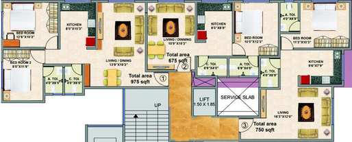 Floor Plan of Swaroop Harmony in Santacruz East, Mumbai - Image 80868