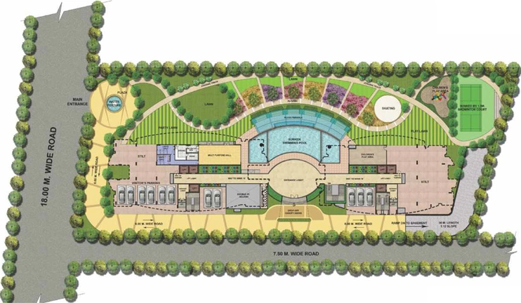 Master Plan of Northway The Address in Alkapuri, Vadodara - Image 81400