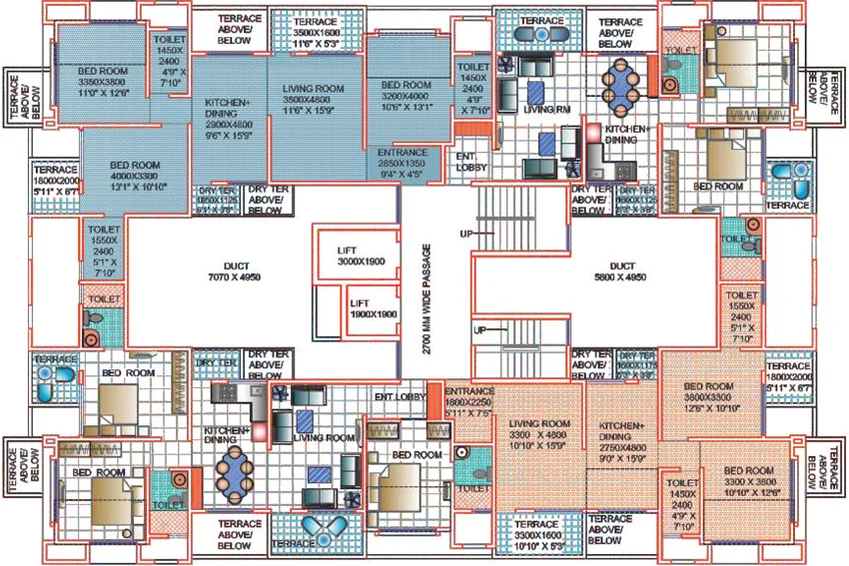 Floor Plan of Icon Westwood Estates in Wakad, Pune - Image 20486