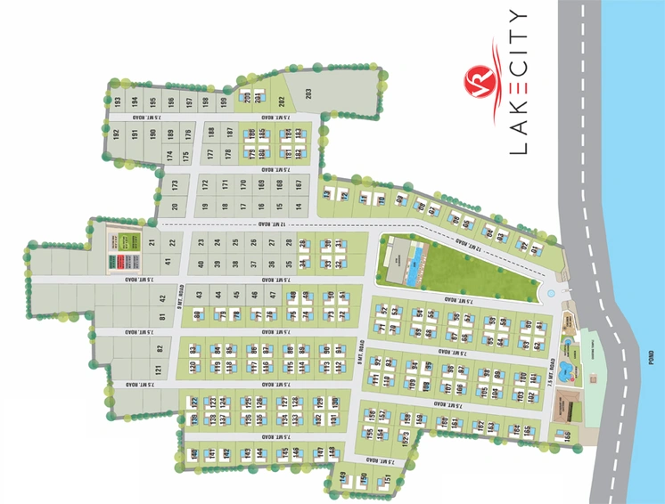 Master Plan of VR Lake City in Dabhoi Road, Vadodara - Image 82033