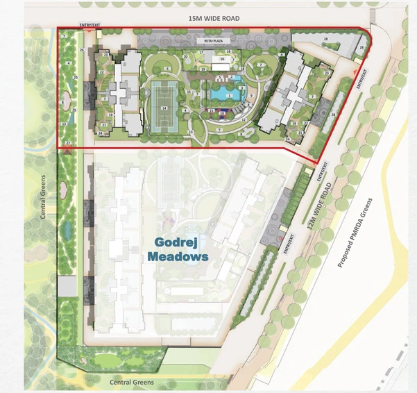 Master Plan of Godrej Meadows 2 in Mahalunge, Pune - Image 13683
