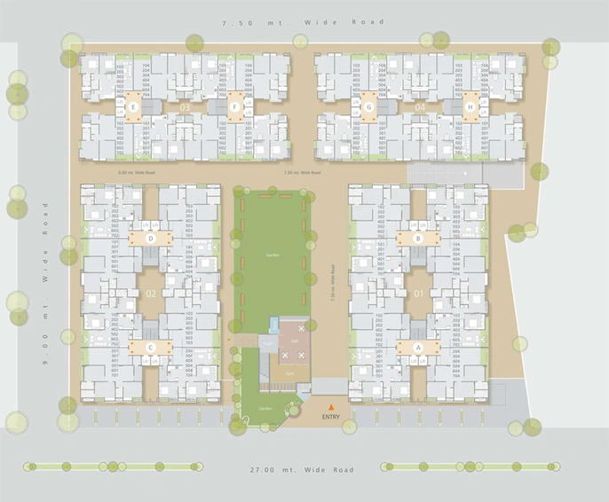 Master Plan of Kamlesh Ultima Lifestyle in Waghodia Road, Vadodara - Image 103641