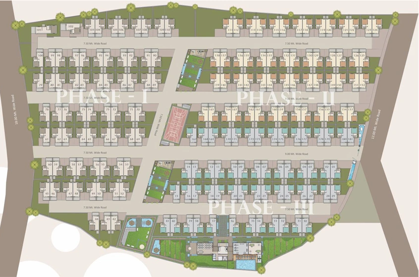 Master Plan of Raamah Serene County in Kalali, Vadodara - Image 82001
