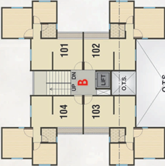 Floor Plan of Shree Dutt Aashray in Undera, Vadodara - Image 81978