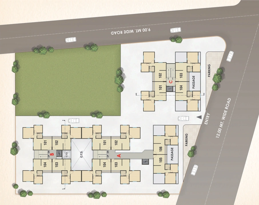 Master Plan of Shree Dutt Aashray in Undera, Vadodara - Image 81979