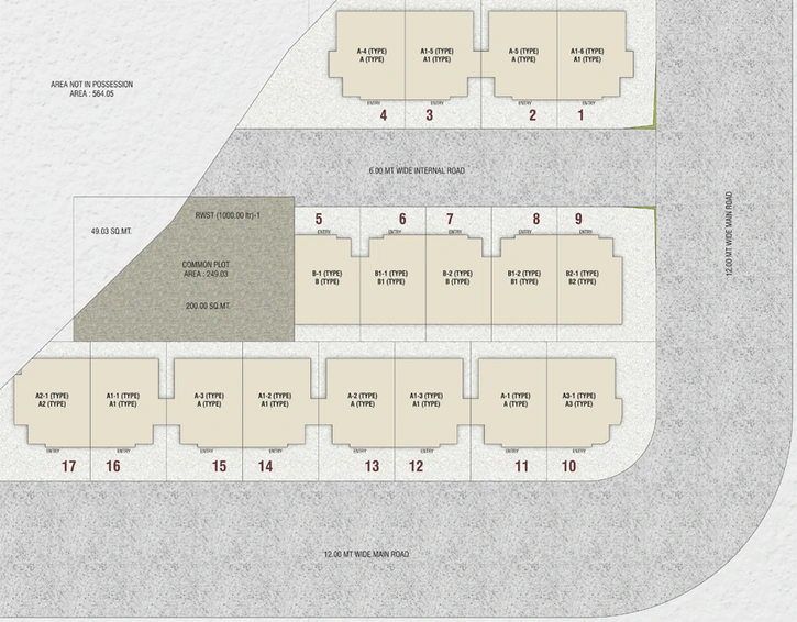 Master Plan of Shree Sundaram Villa in Dabhoi Road, Vadodara - Image 81972