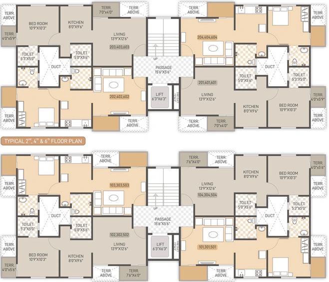 Floor Plan of Evernest Aarambh in Chikhali, Pune - Image 20467