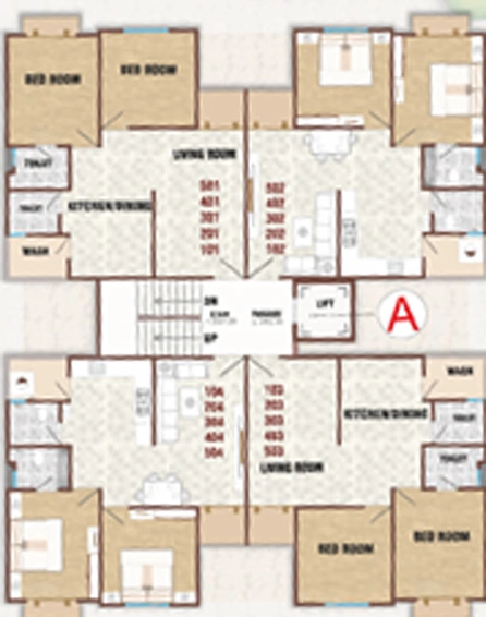 Floor Plan of SP Shree Siddeshwar Hari Darshan in Chhani, Vadodara - Image 81598