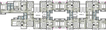 Floor Plan of RSG Radheshyam Royal in Shilphata, Thane - Image 103107