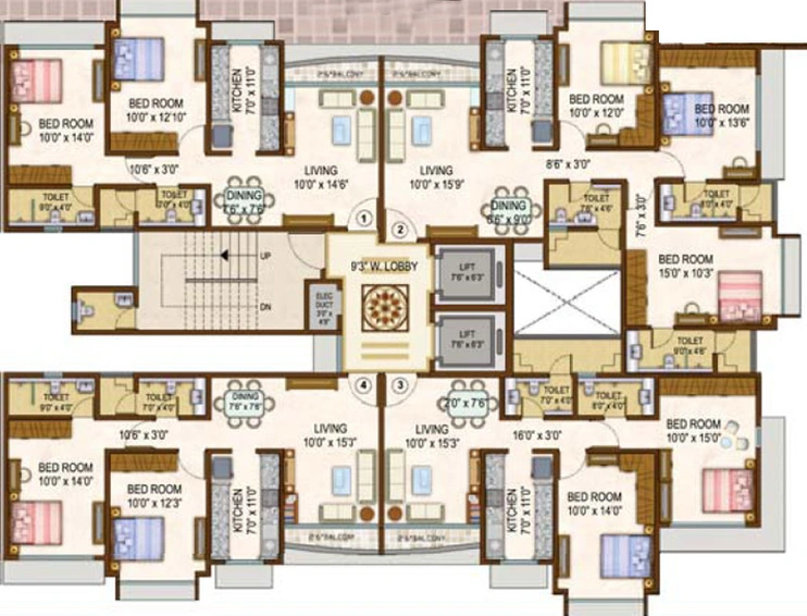 Floor Plan of Universal Cubical in Jogeshwari West, Mumbai - Image 82526