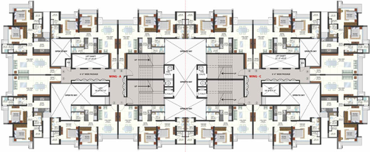 Floor Plan of Omkar Ananta in Goregaon East, Mumbai - Image 82516