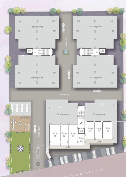 Master Plan of Orchid Platina in Sama Savli Road, Vadodara - Image 81949