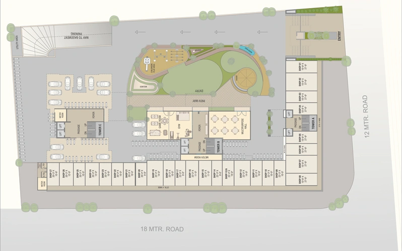 Master Plan of Orchid Skyrise in Harni, Vadodara - Image 81694
